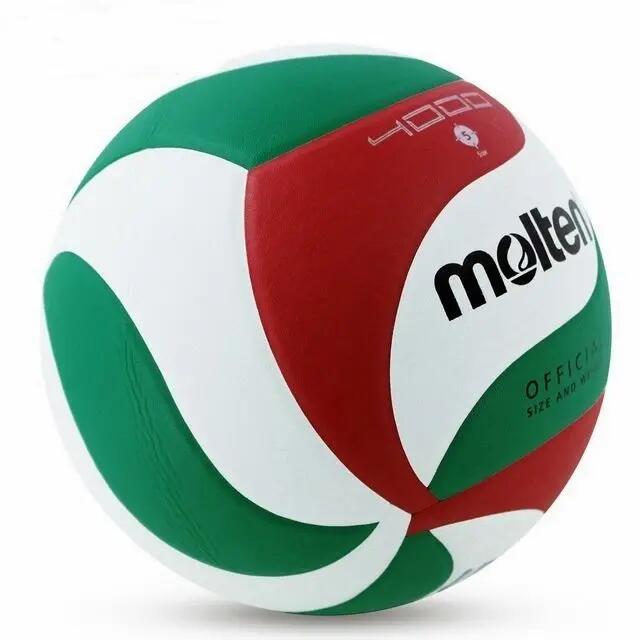 Volleybal van synthetisch leer (Wit/Rood/Groen) 5 8/8