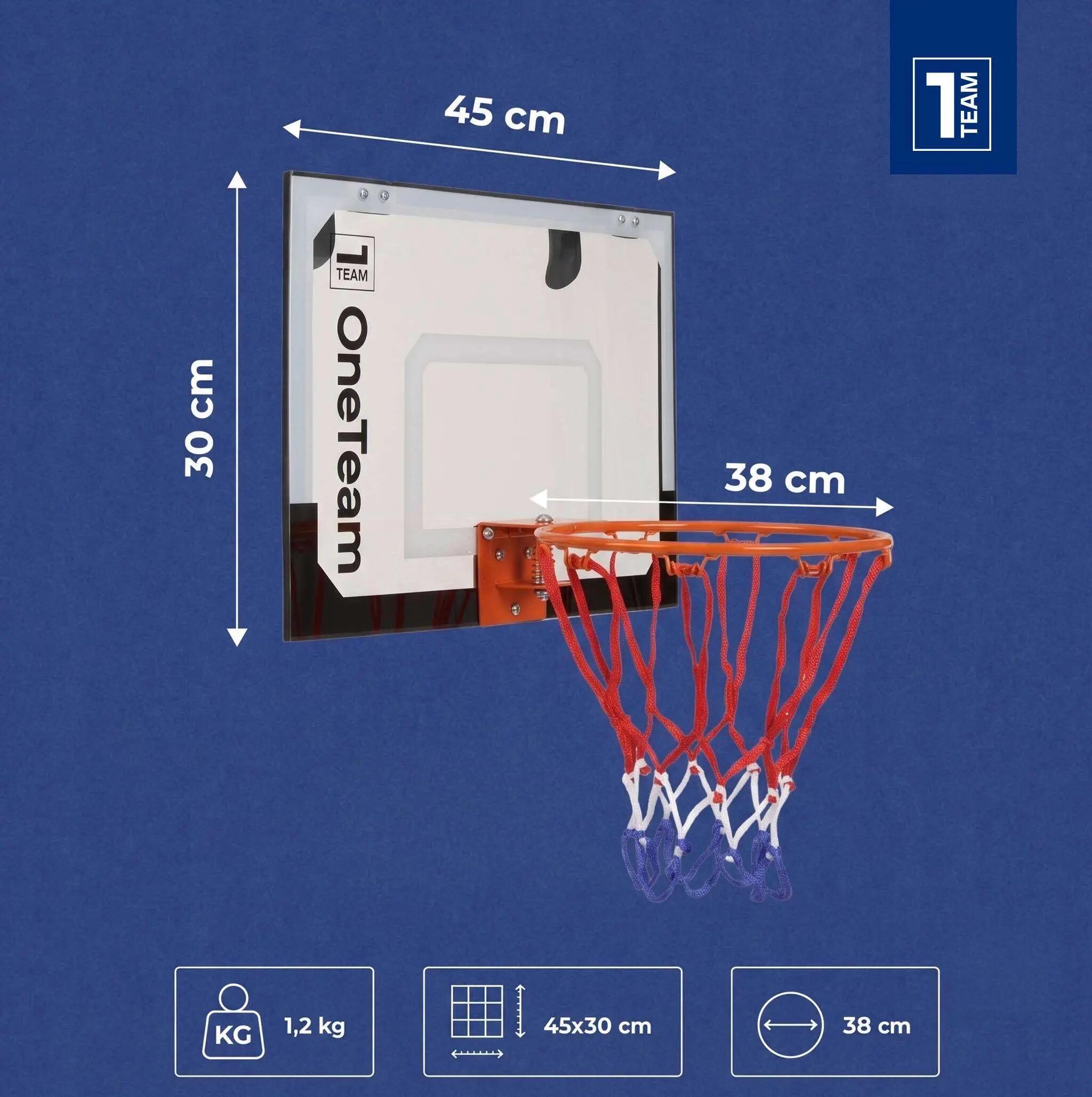 Set de baloncesto OneTeam BBK01 con balón 2/7