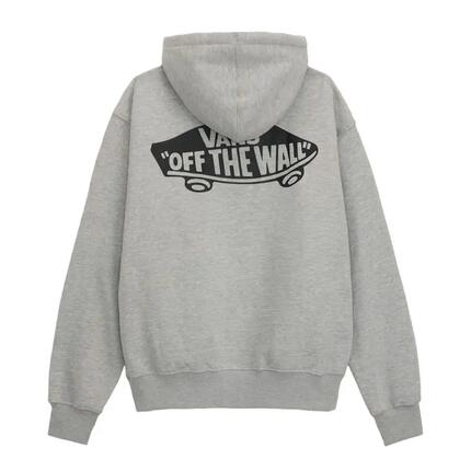 Sudadera Gris Vans con Cpucha Double Standard Pullove Cement Heather Simple y C