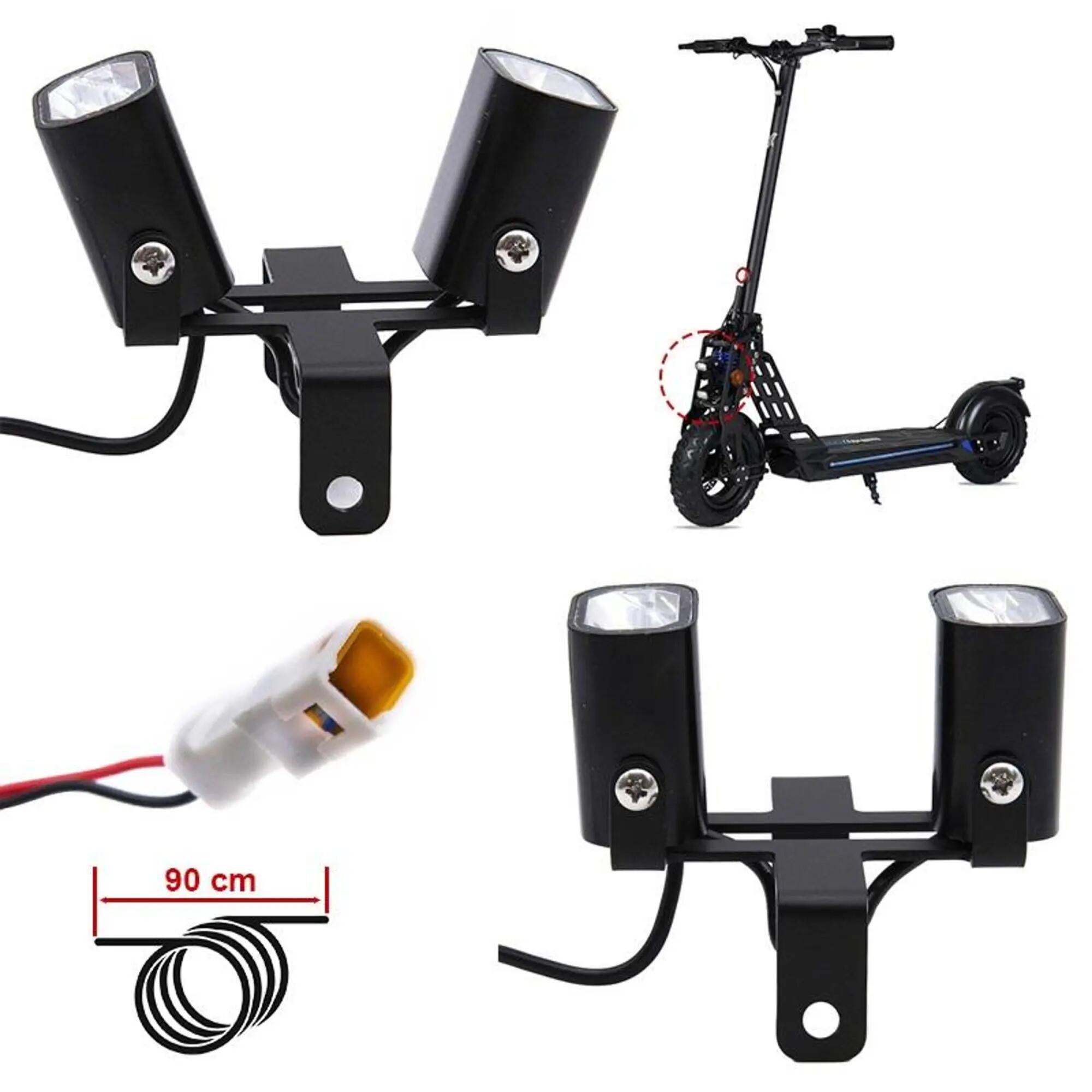 Luz delantera con doble foco 12-72V para Ecoxtrem 4/4