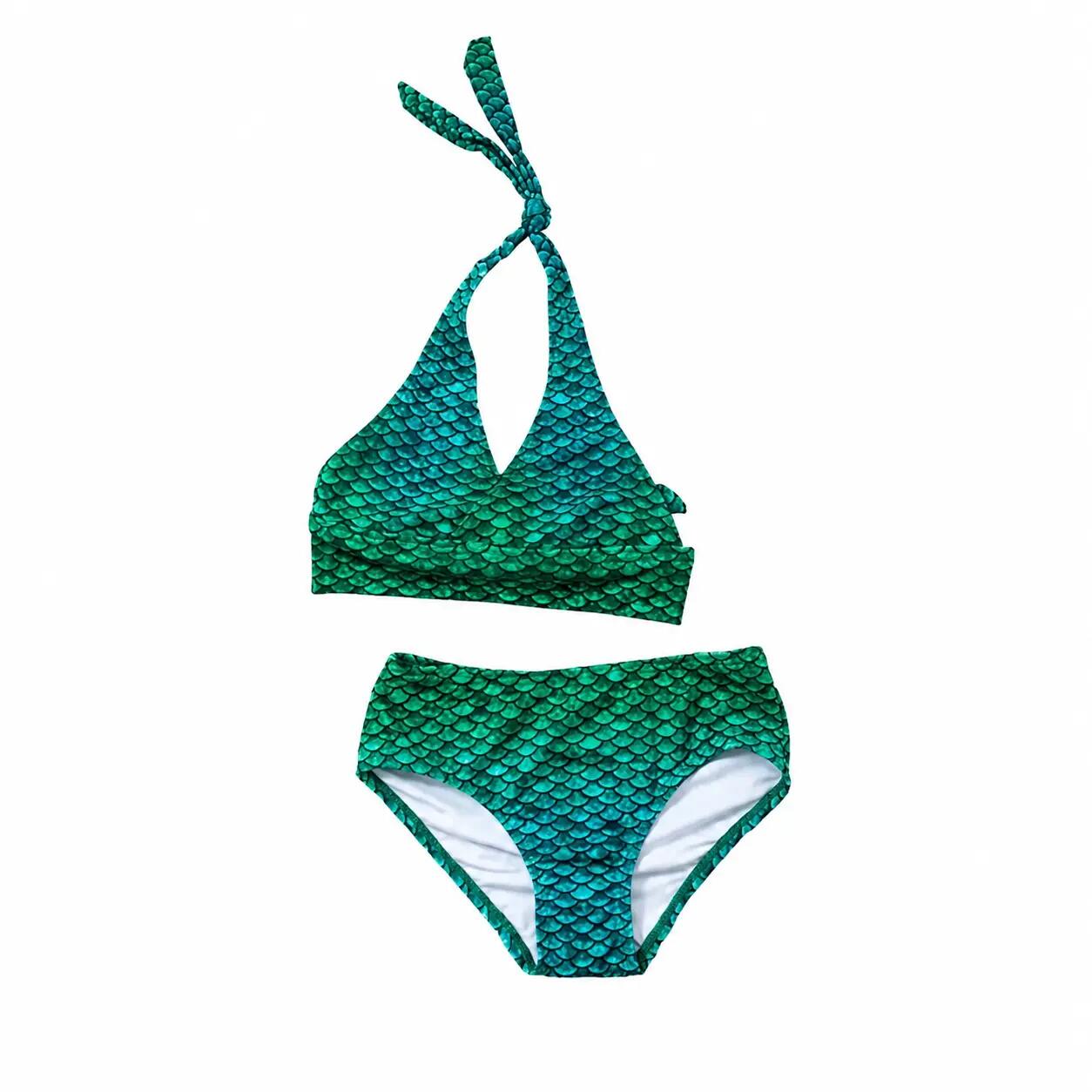 Bikini de sirena para niños Sirene Green XL 2/6