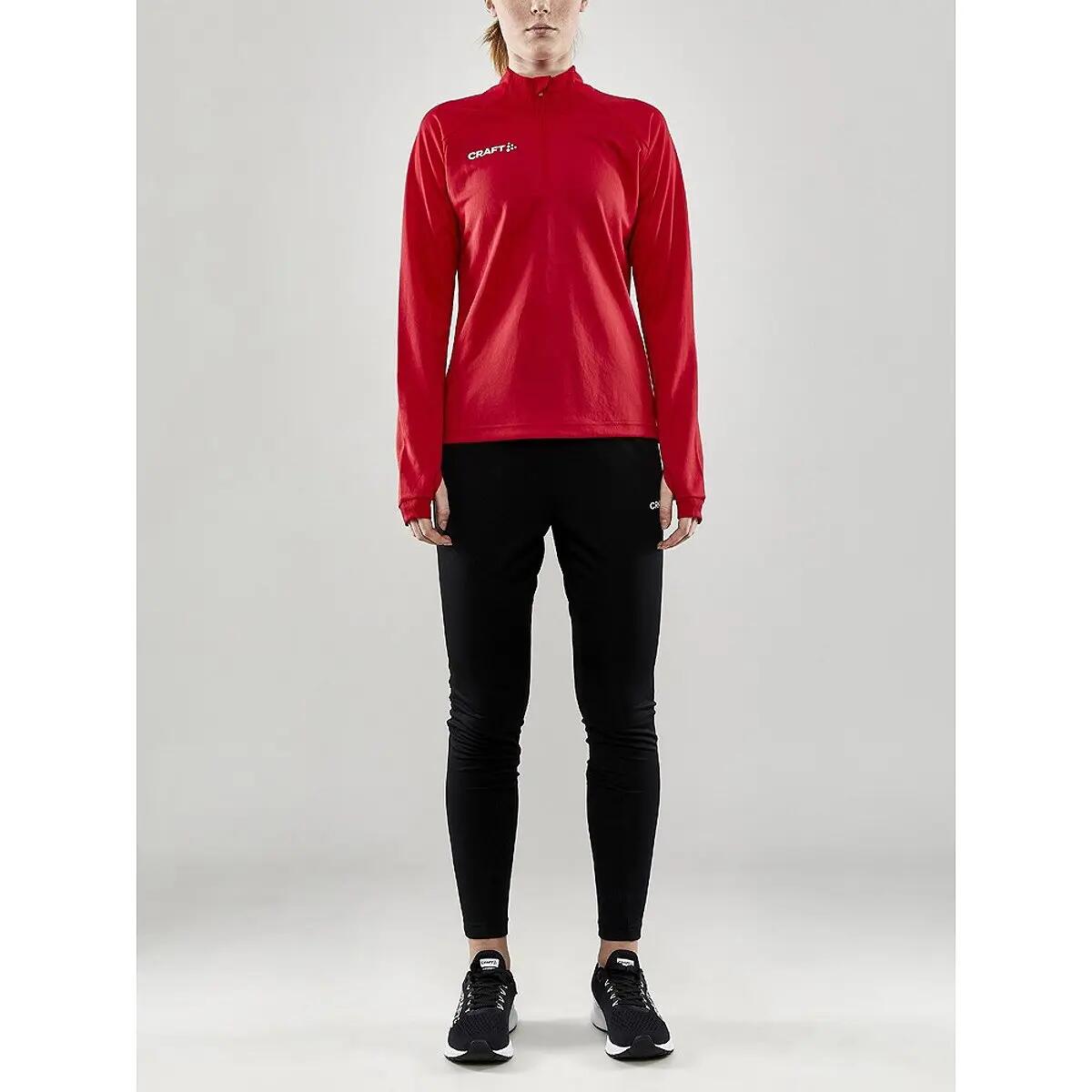 Ziptop - Training - Dames - Evolve - Halve rits, stretch - Rood 3/9