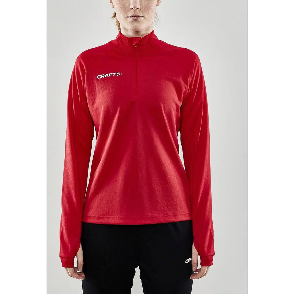 Ziptop - Training - Dames - Evolve - Halve rits, stretch - Rood 4/9