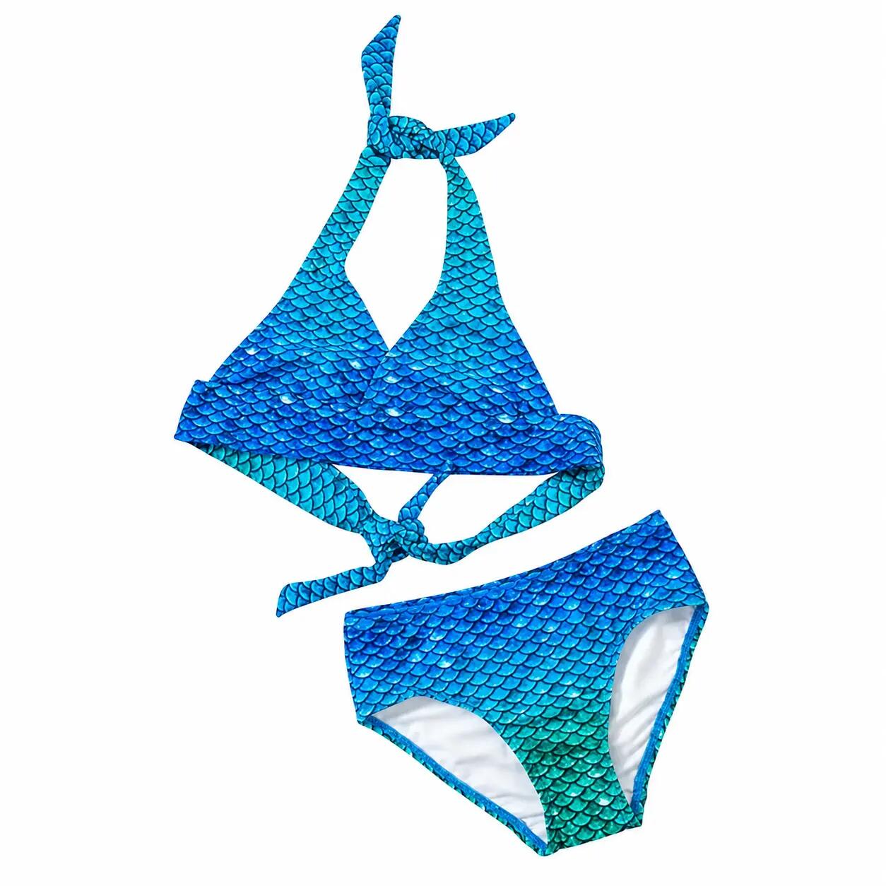 Bikini sirène Decathlon Bleu Lagoon JL 3/7