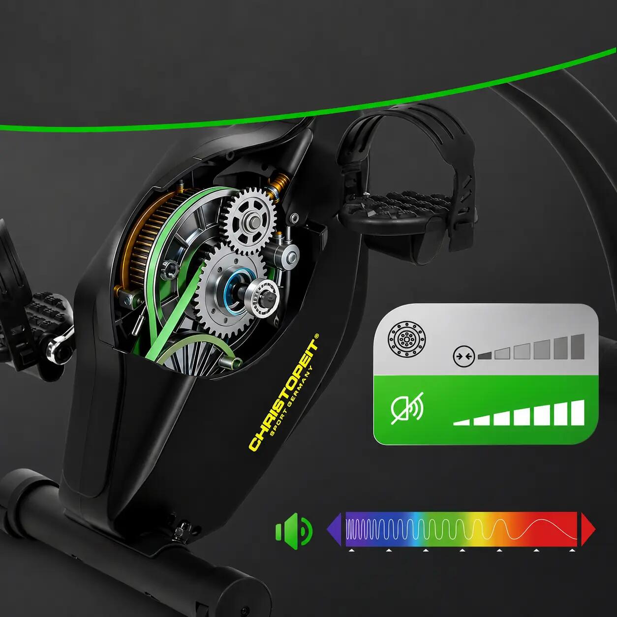 Vélo d’appartement - X-Bike Velo Fit –  pliable avec dossier 7/16