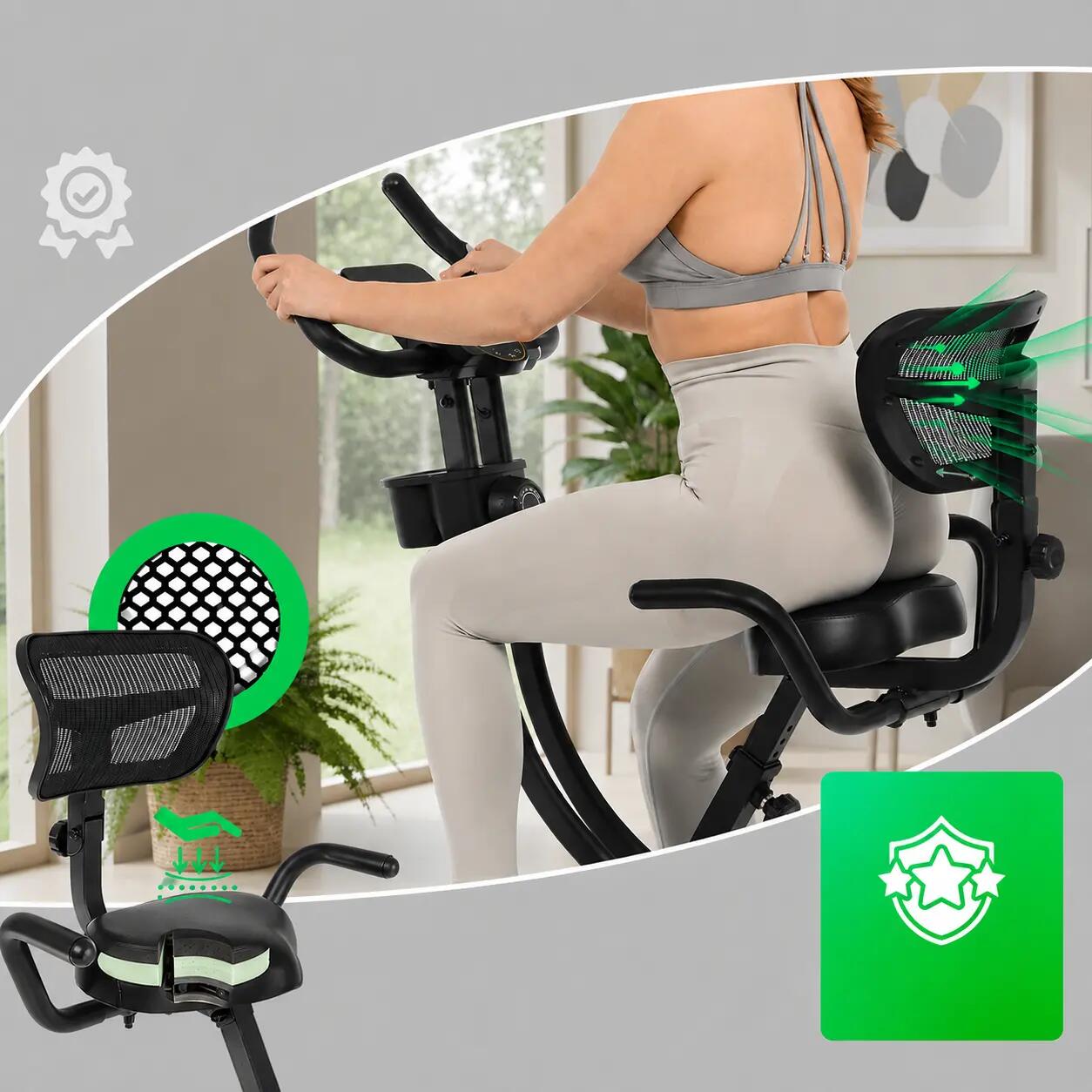 Vélo d’appartement - X-Bike Velo Fit –  pliable avec dossier 4/16