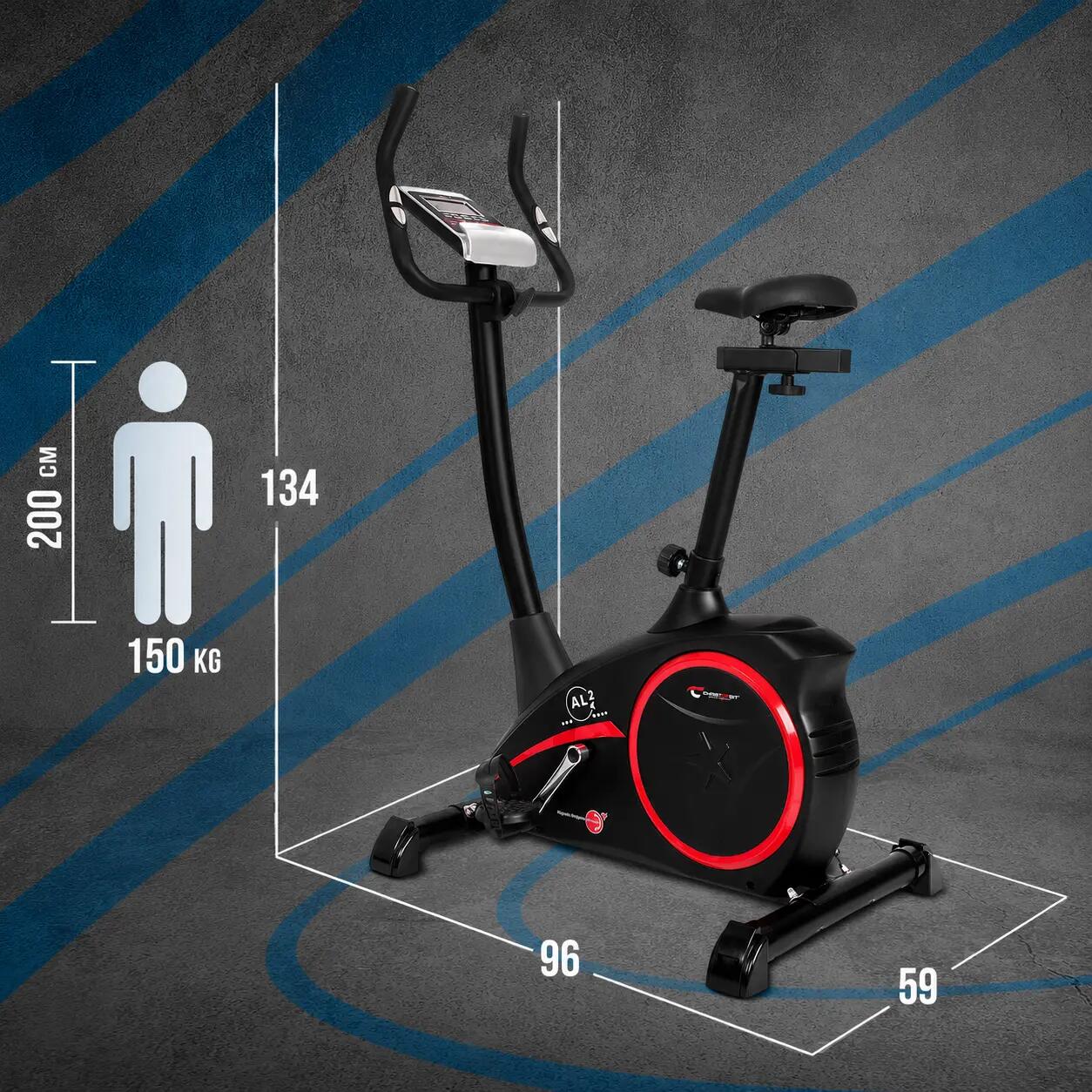 Vélo d'appartement - 9kg frein magnétique - Bluetooth - 150kg - AL 2 S Digital 3/11