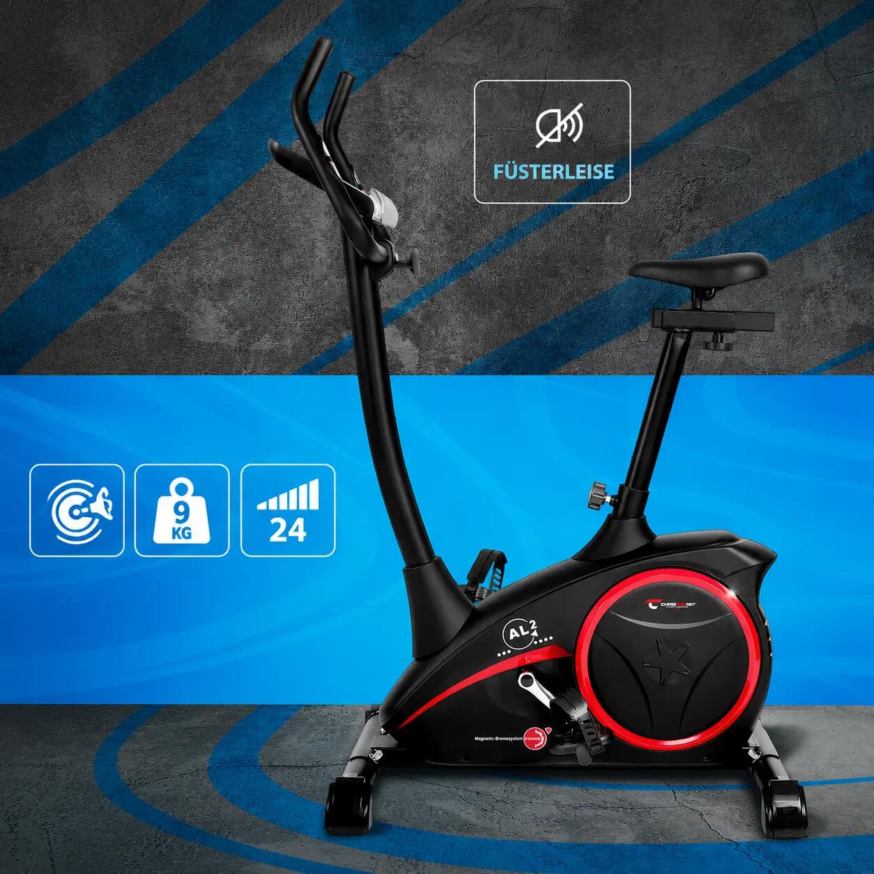 Vélo d'appartement - 9kg frein magnétique - Bluetooth - 150kg - AL 2 S Digital 2/11