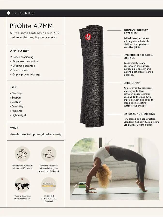 Manduka PROlite yogamat 4,7 mm 5/5