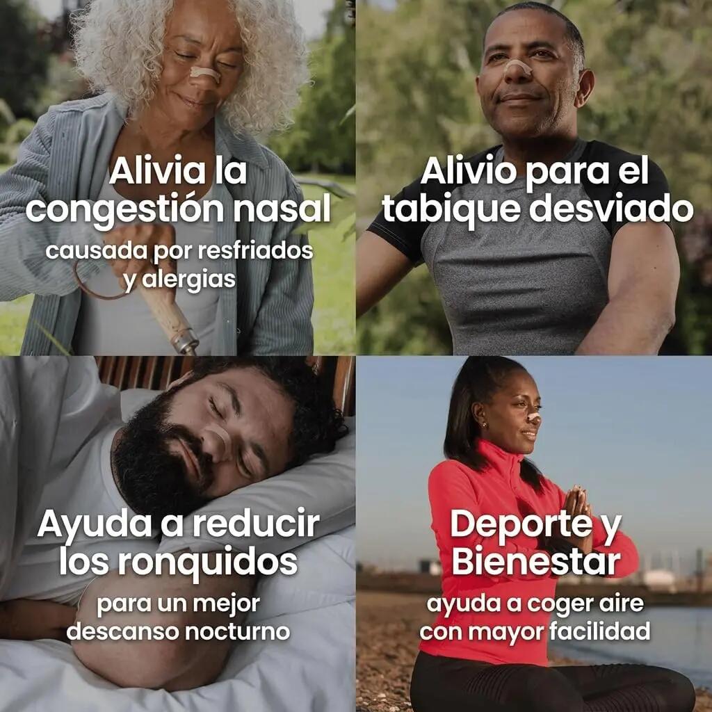 Tiras Nasales Grandes  10 uds. Deporte y congestión. Breathe Right 3/7