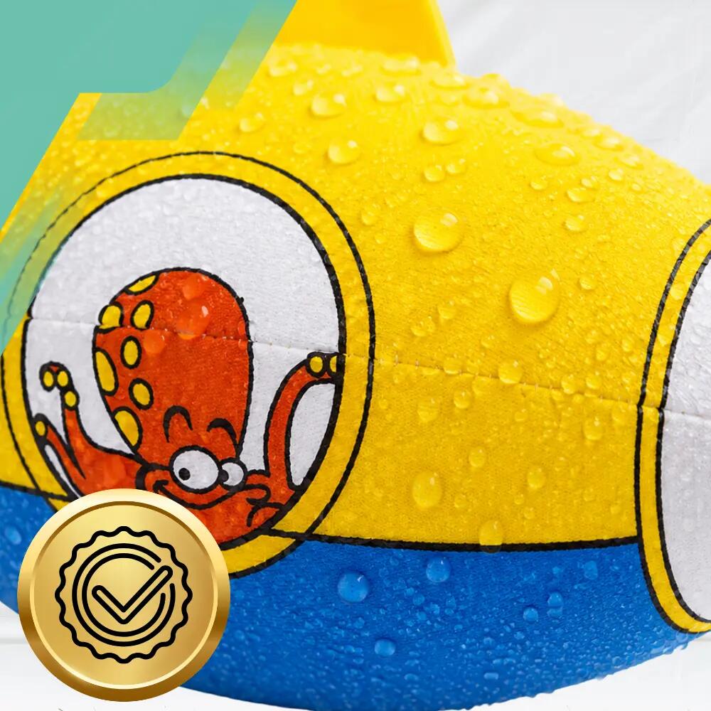 Piłka plażowa Neoprenowa Animal, Żółta 3/7