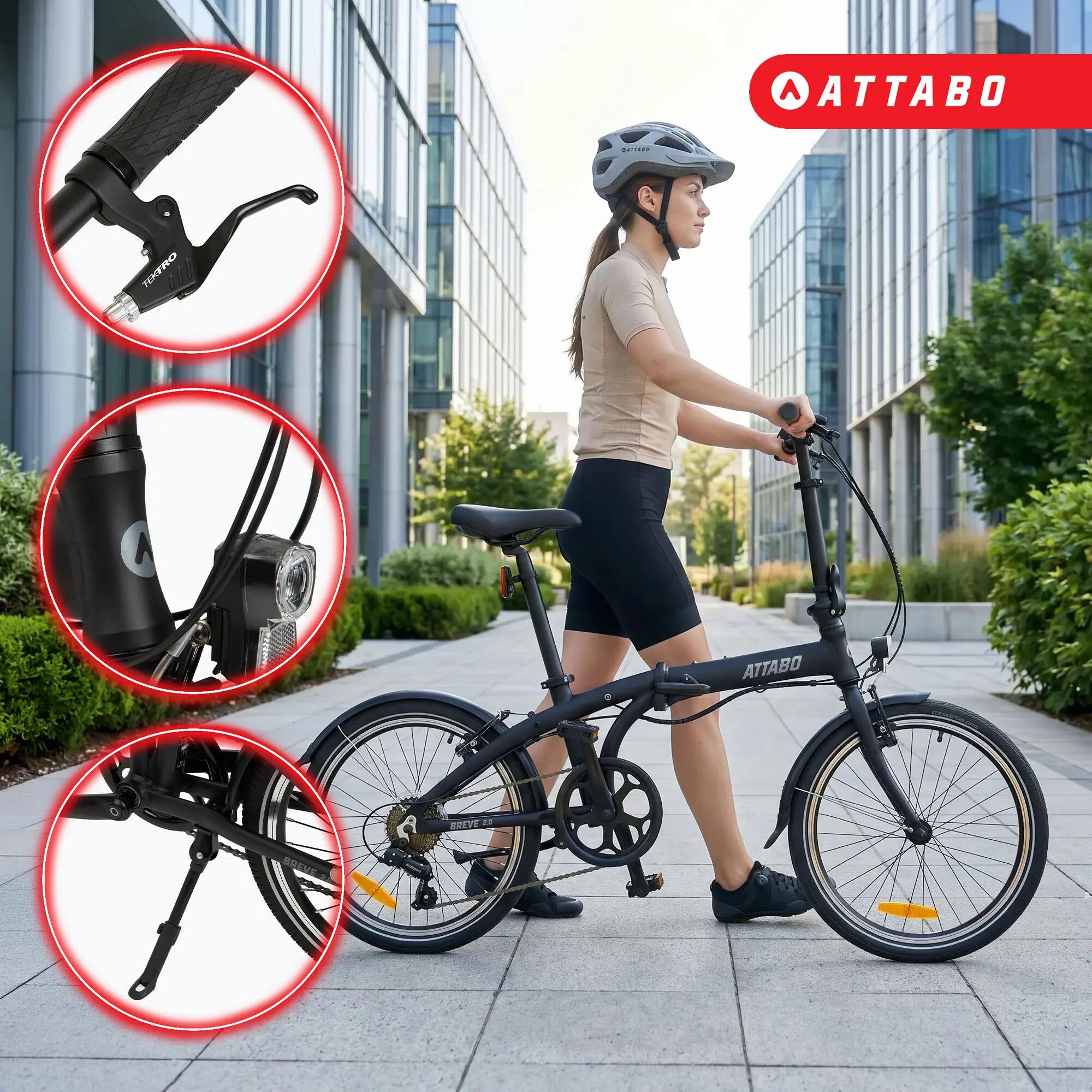 Bicicletta pieghevole urbana ATTABO Breve 2.1 6/7