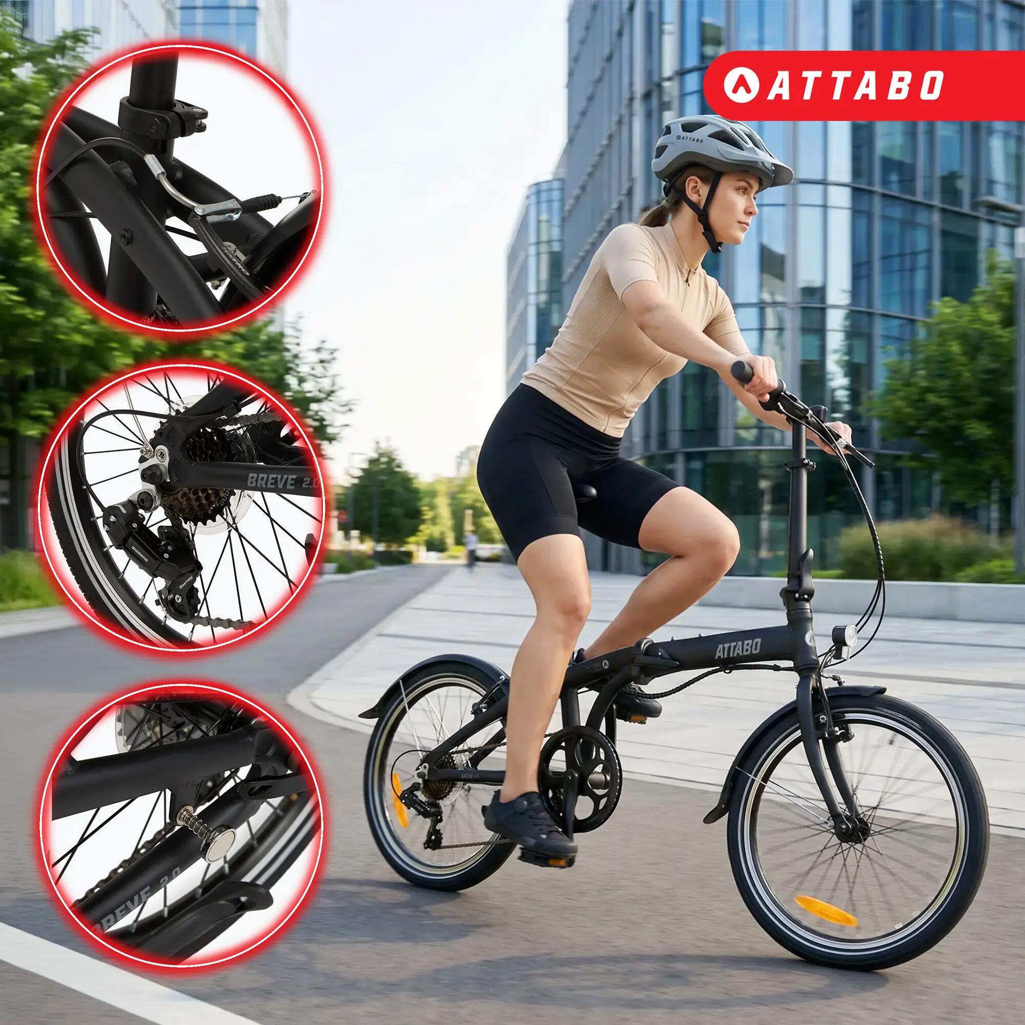 Bicicletta pieghevole urbana ATTABO Breve 2.1 5/7