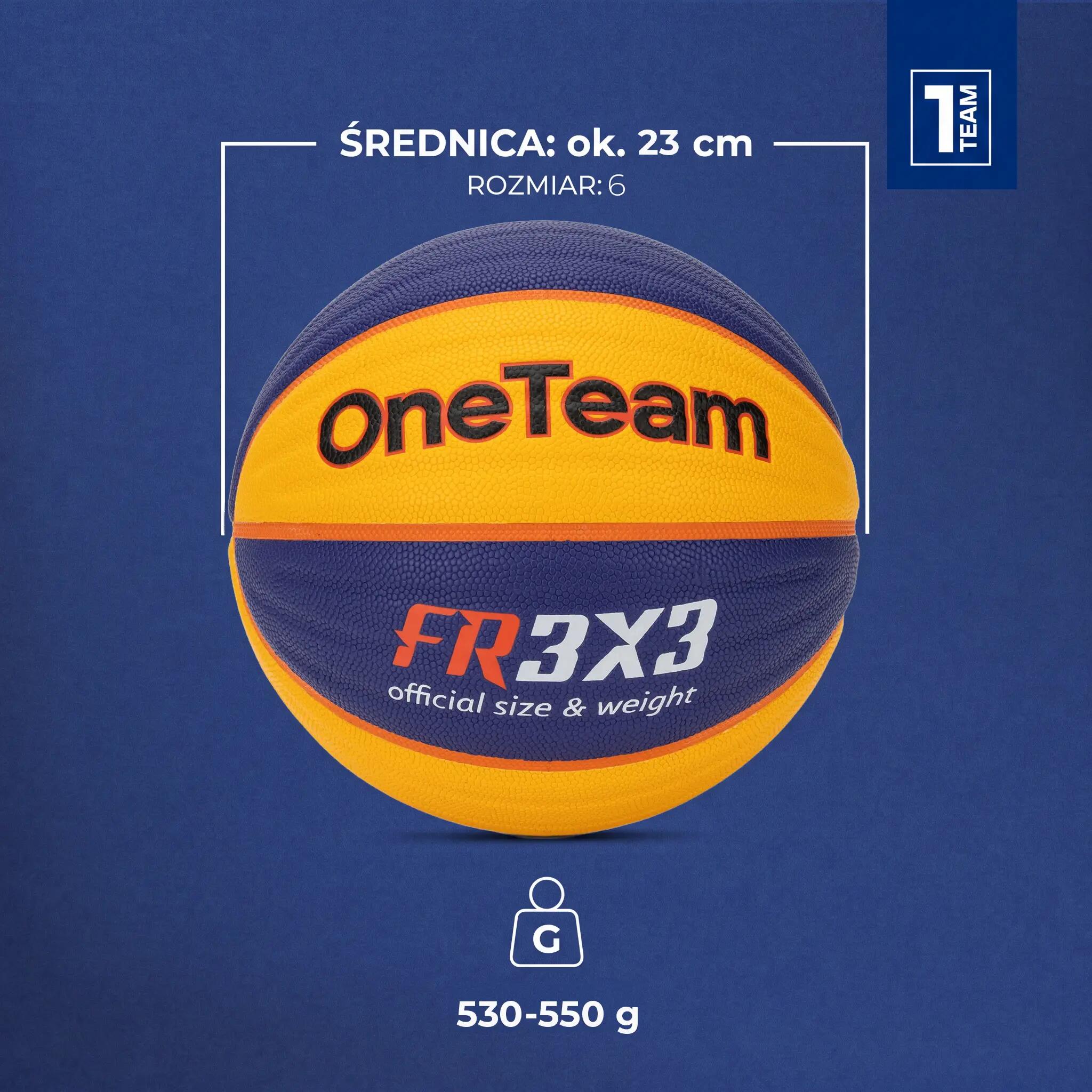 Bola de basquete OneTeam Rim Rush Fiba 3x3 2/7