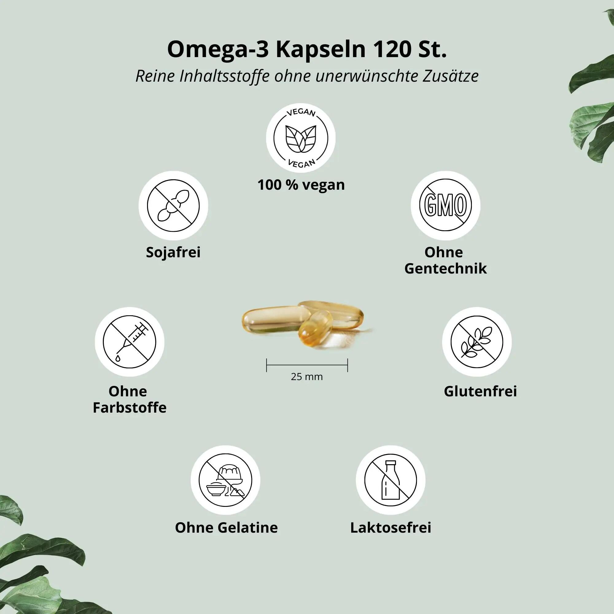 Omega 3 Vegano - 120 capsule ad alto dosaggio 4/5
