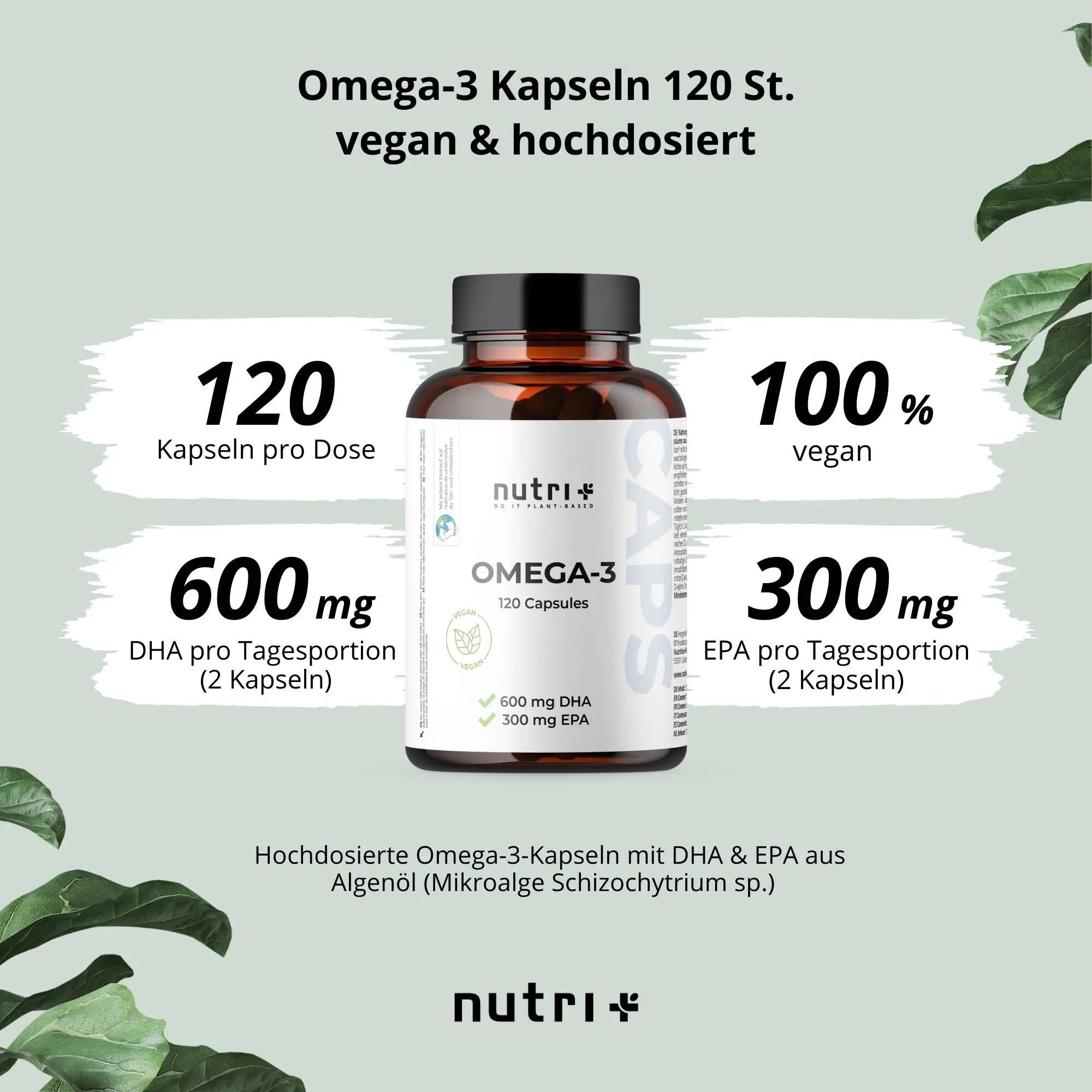 Omega 3 Vegano - 120 capsule ad alto dosaggio 3/5