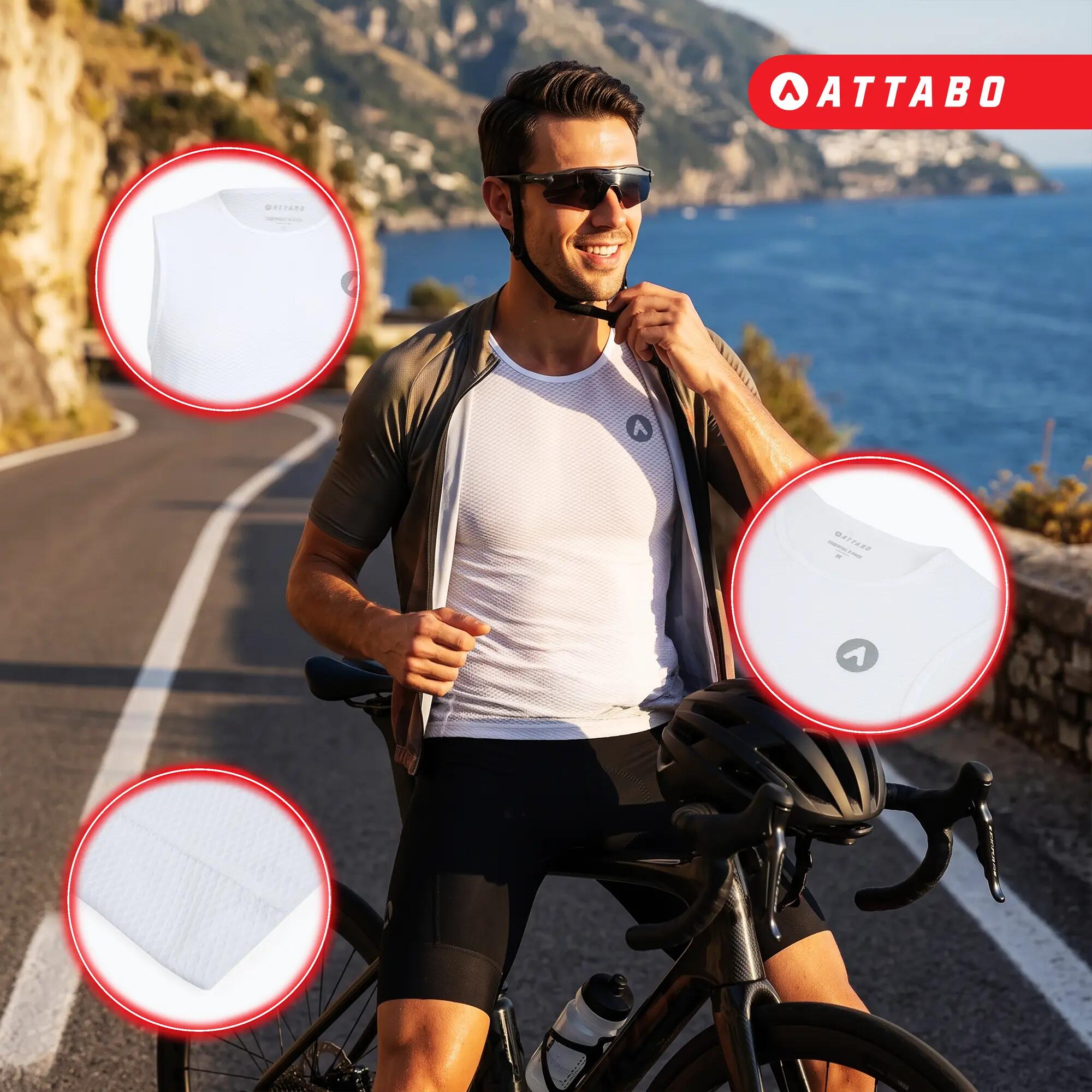 Éruption cutanée cycliste masculine ATTABO Essential 2 4/7