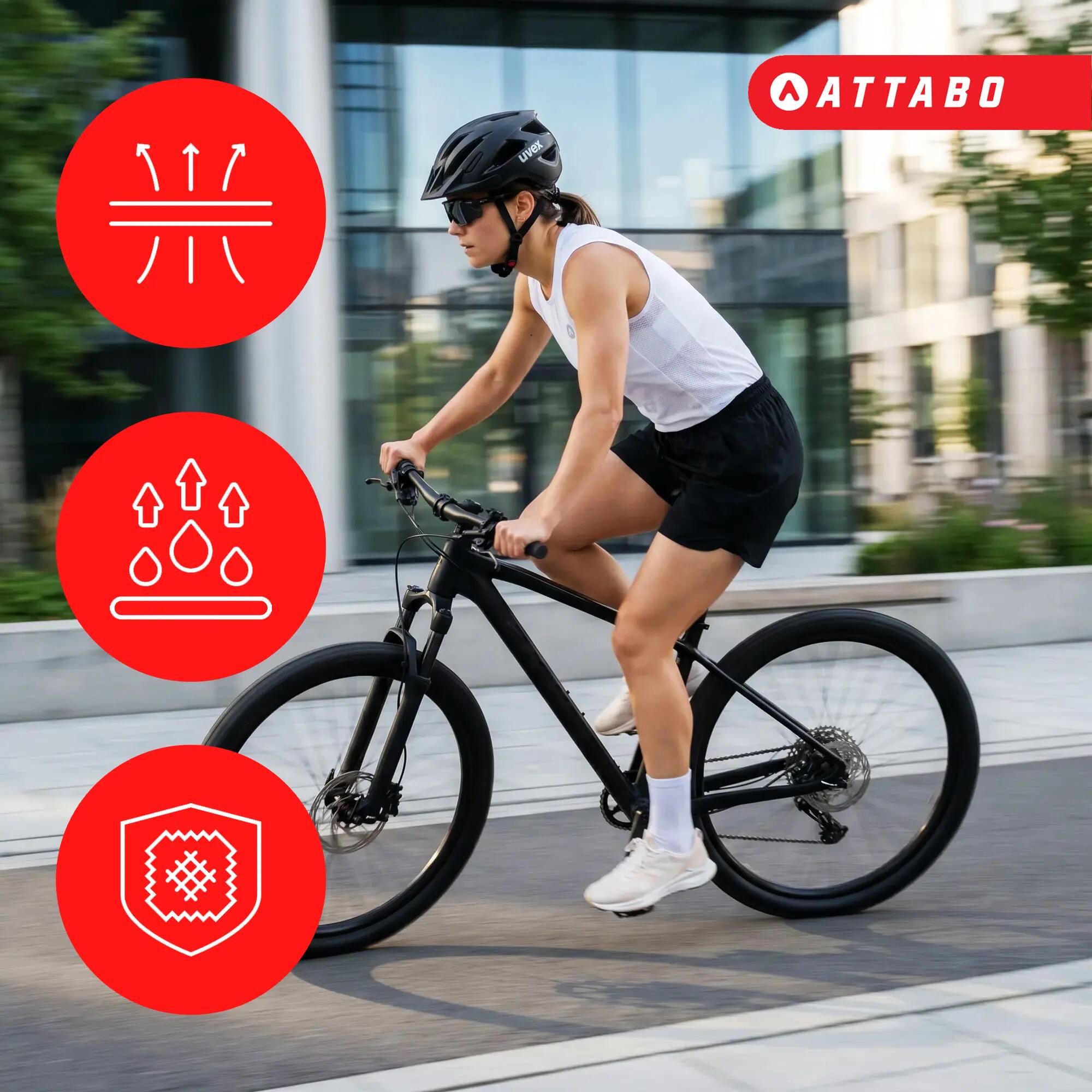 ATTABO Essential WMNS 2 dames fietsshirt met korte mouwen 3/6