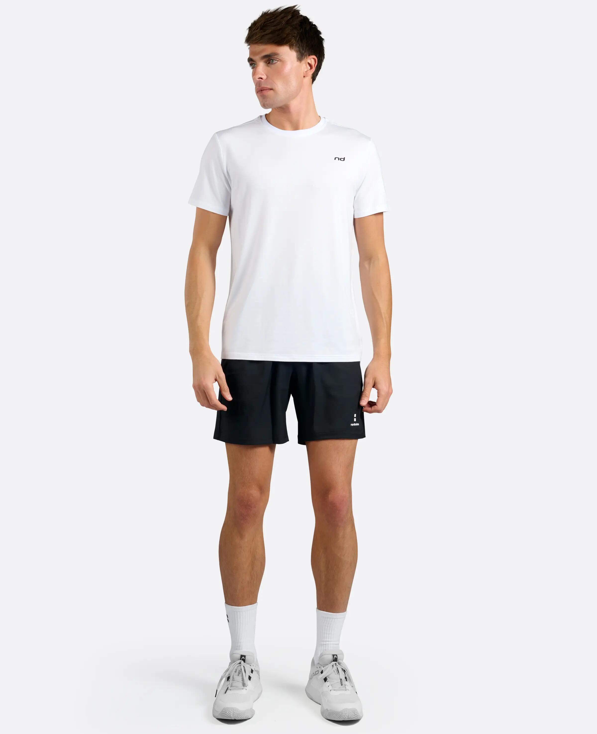 Pánské tričko „Bamboo Tee“ na tenis/padel Bílá 2/4