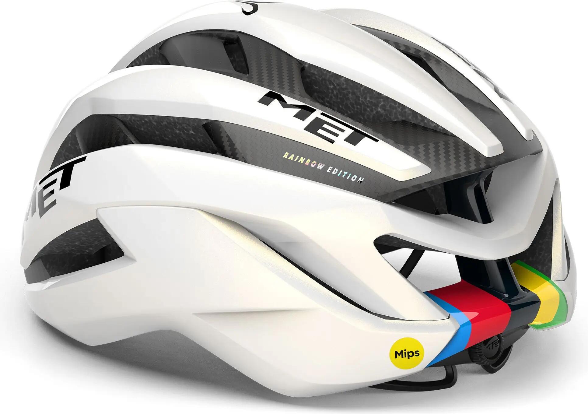 MET Trenta 3K Carbon Rainbow Limited Edition 2026 Rennradhelm 5/6