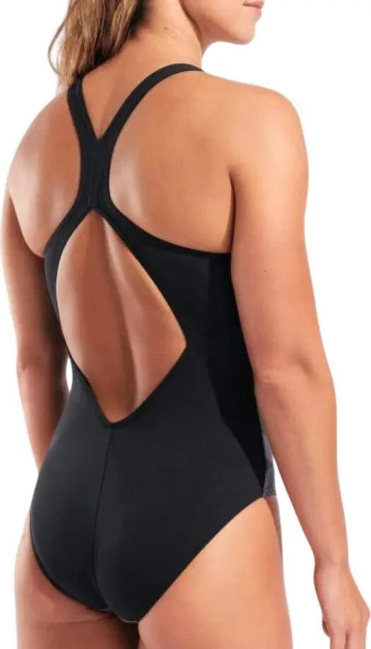 Costume da bagno Arena Depth viola/nero da donna 4/5