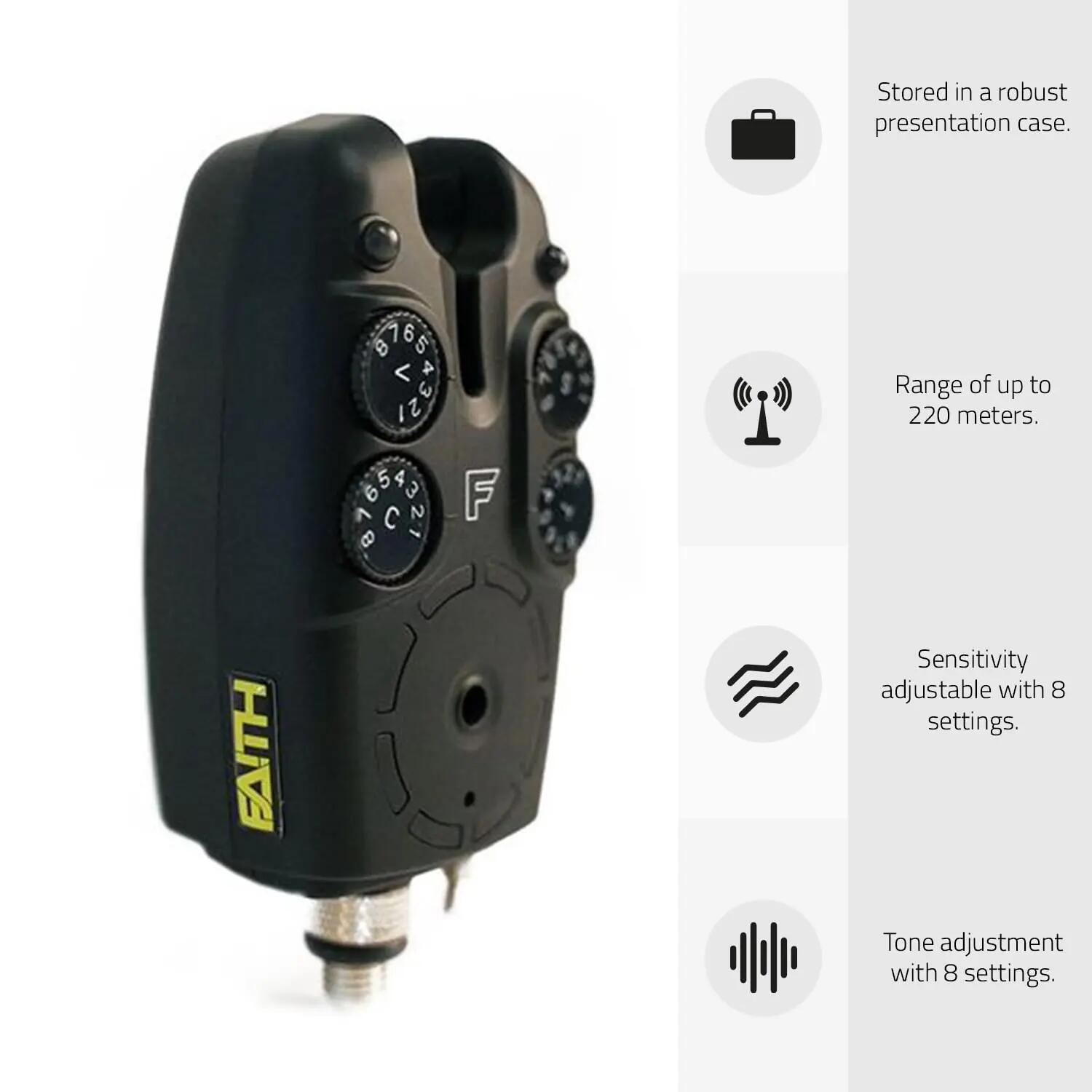 Tronic-c set avisadores 3+1 con receptor y maletín 220m 6/7