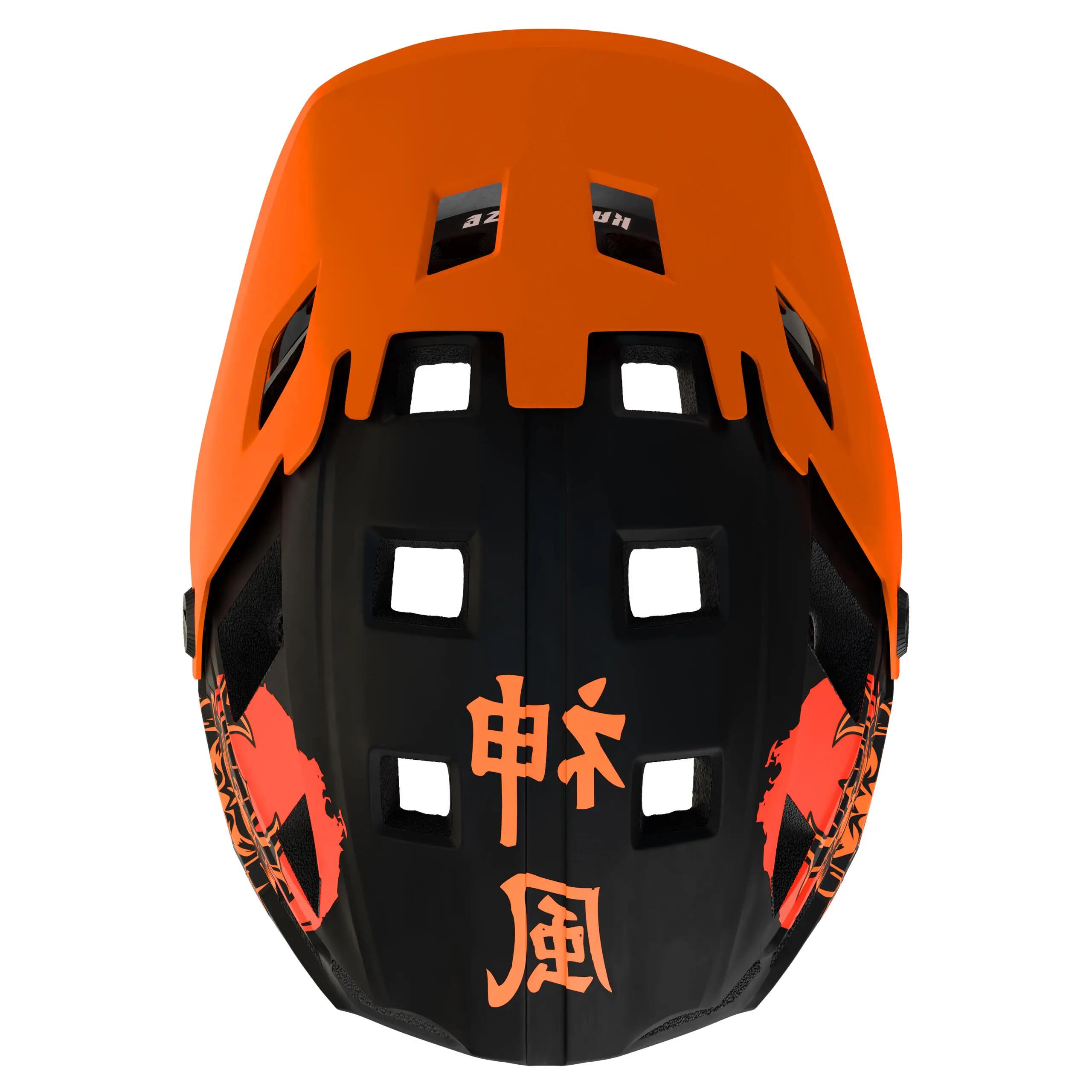Casque Kamikaze Fullface - Casque Ronin Mâchoire détachable orange L 7/11