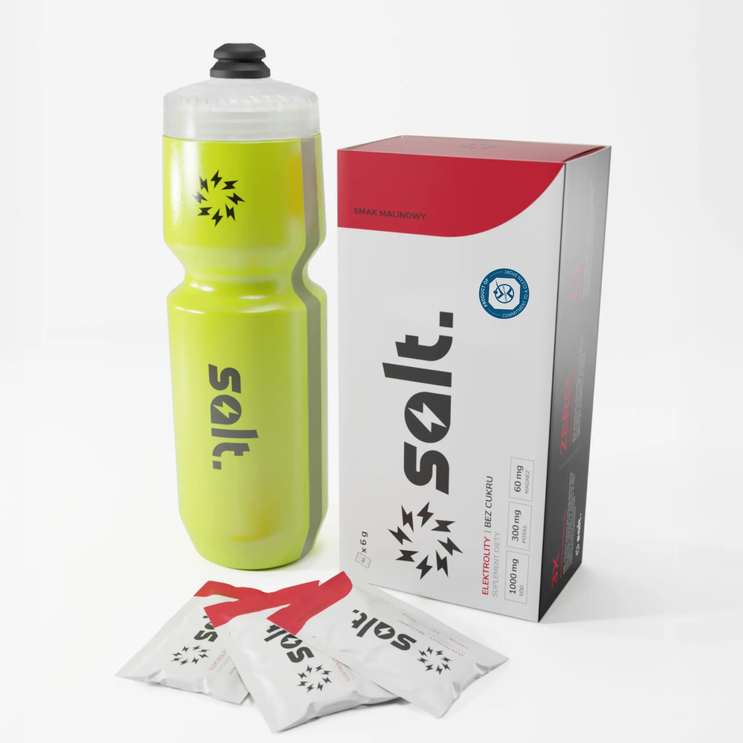 Elektrolity Bez Cukru salt. Malinowe Magnez Potas Sód Keto 30 Saszetek 6/7