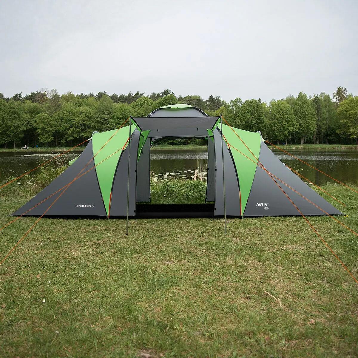 Campingtent voor 4 personen met voortent NILS CAMP Highland IV NC6431 14/15
