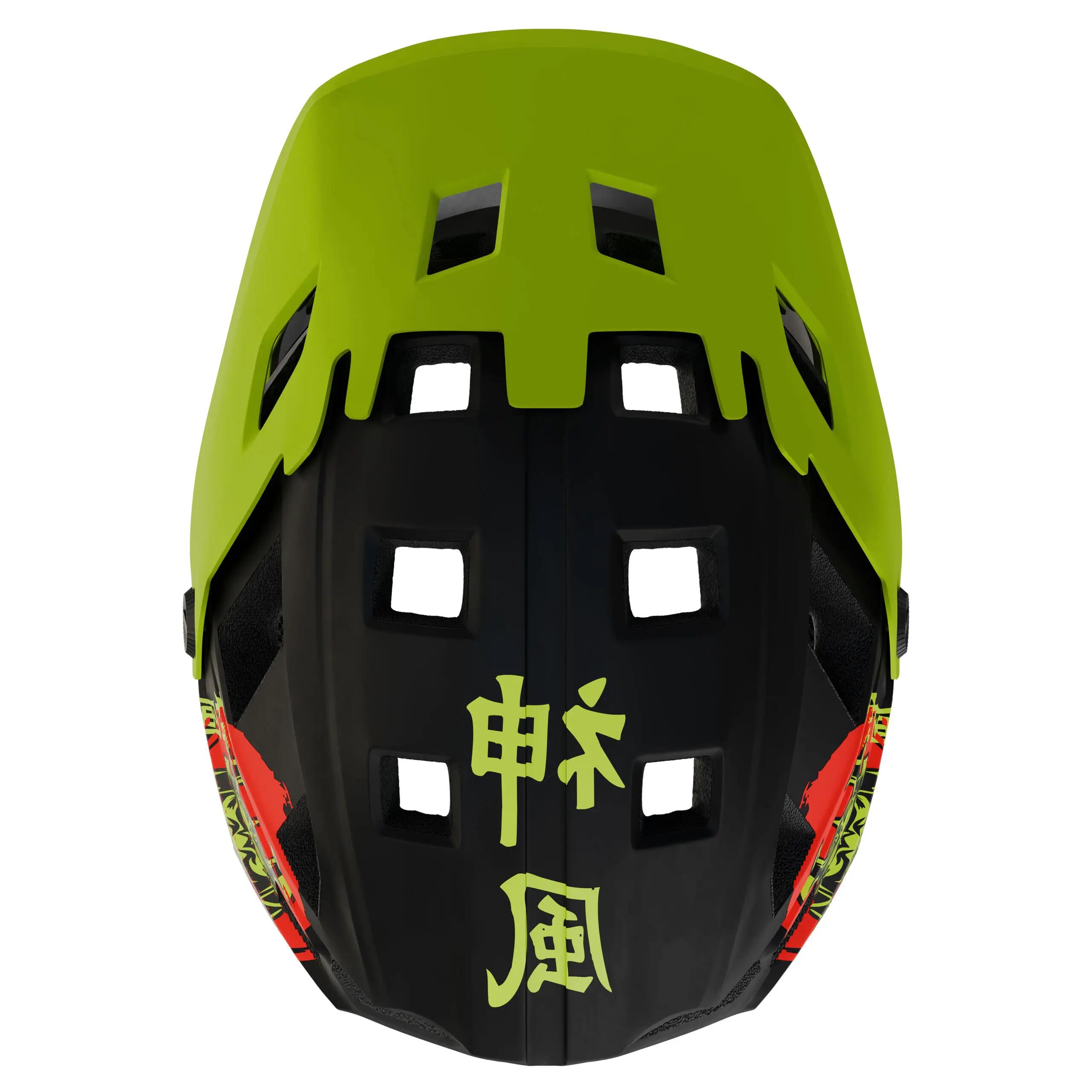 Casque Kamikaze Fullface - Mâchoire détachable vert Ronin Wave L 7/11