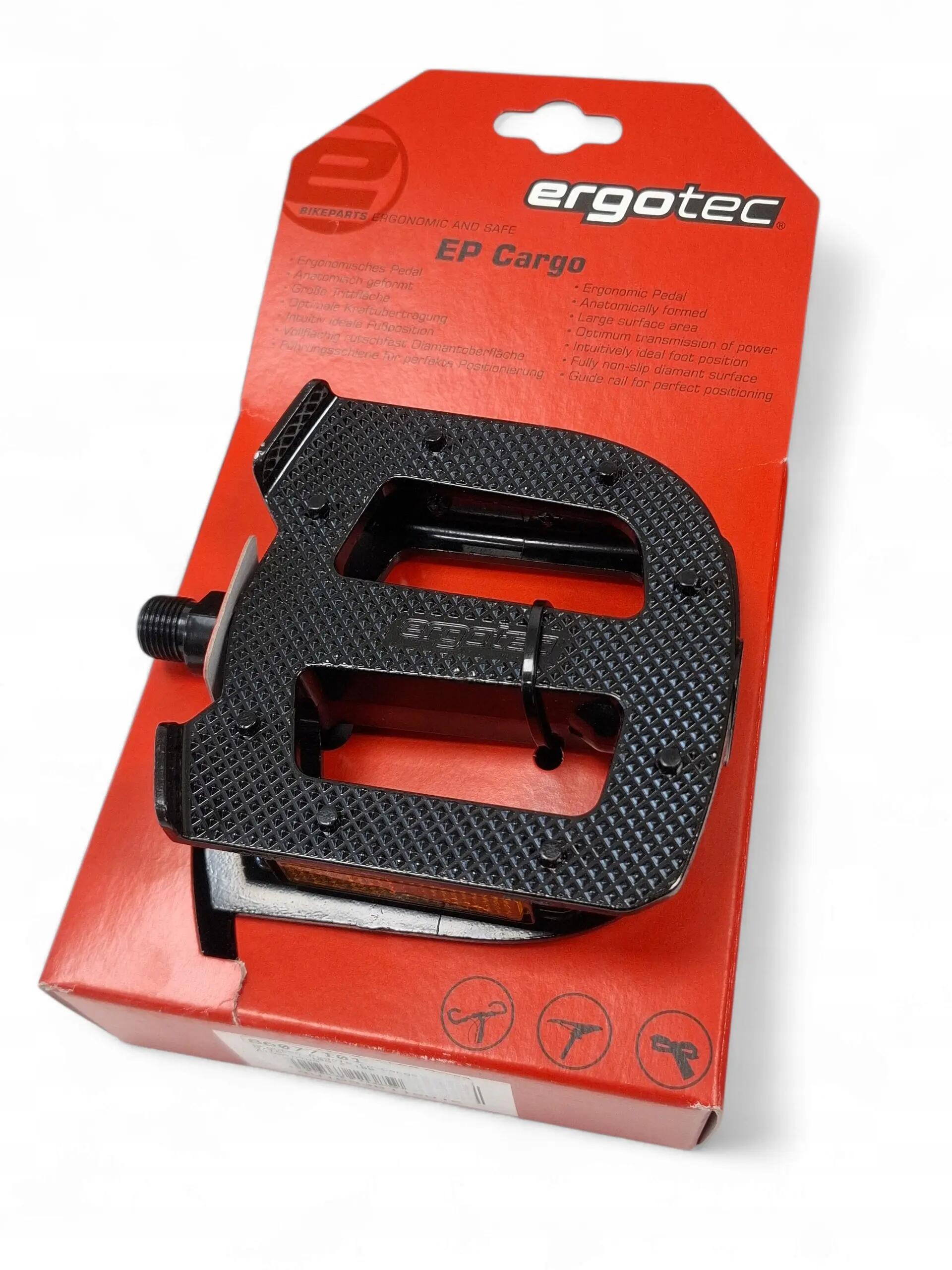 Pedales de plataforma Ergotec EP-Cargo de aluminio negro 5/5
