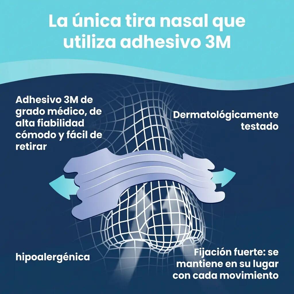 Tiras Nasales Peq/Med Transparentes 10 uds. Deporte, congestión. Breathe Right 4/7