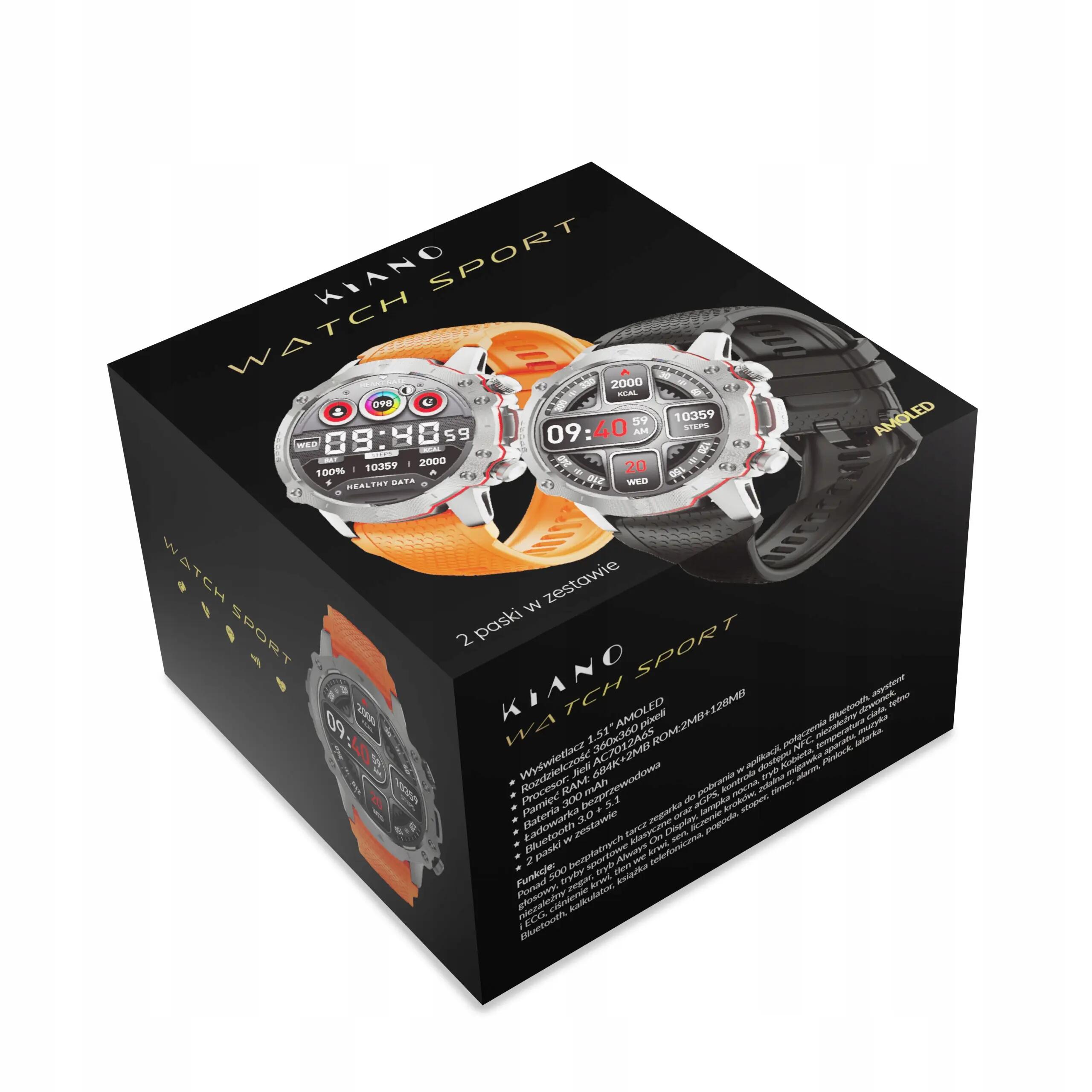Relógio inteligente Kiano Watch Sport Prata 9/12