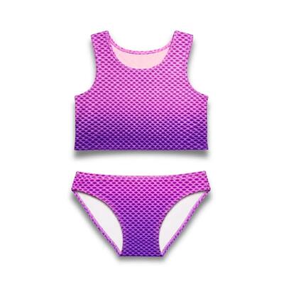 Bikiniset voor meisjes prinses ariël - zeemeermin zwemkleding - blauw