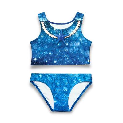 Bikiniset voor meisjes star of the sea blauw - zeemeermin zwemkleding