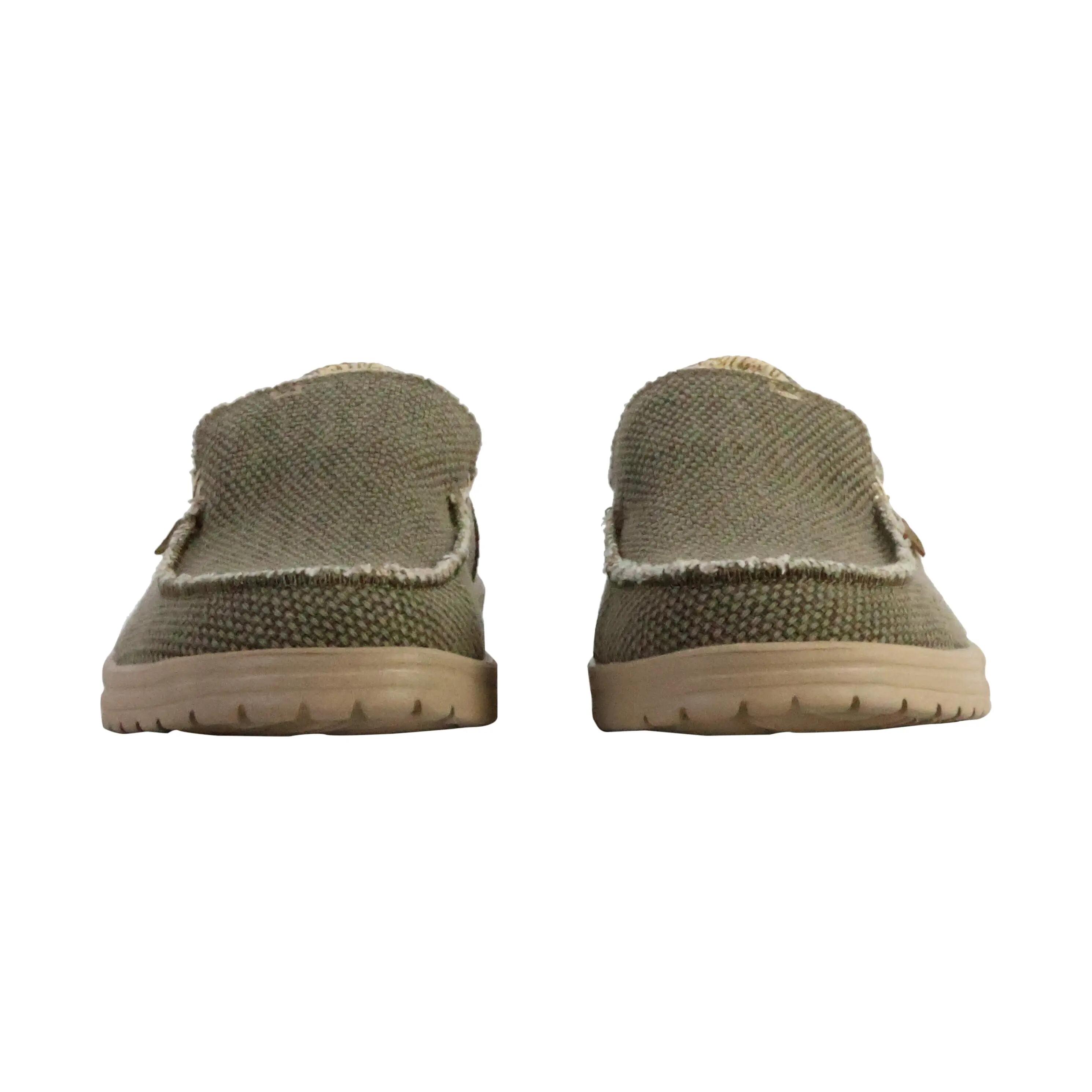 Schoenen - Vrije tijd - Heren - Mikka Braided - Slip-on, Easy-On - Olive Grey 5/5
