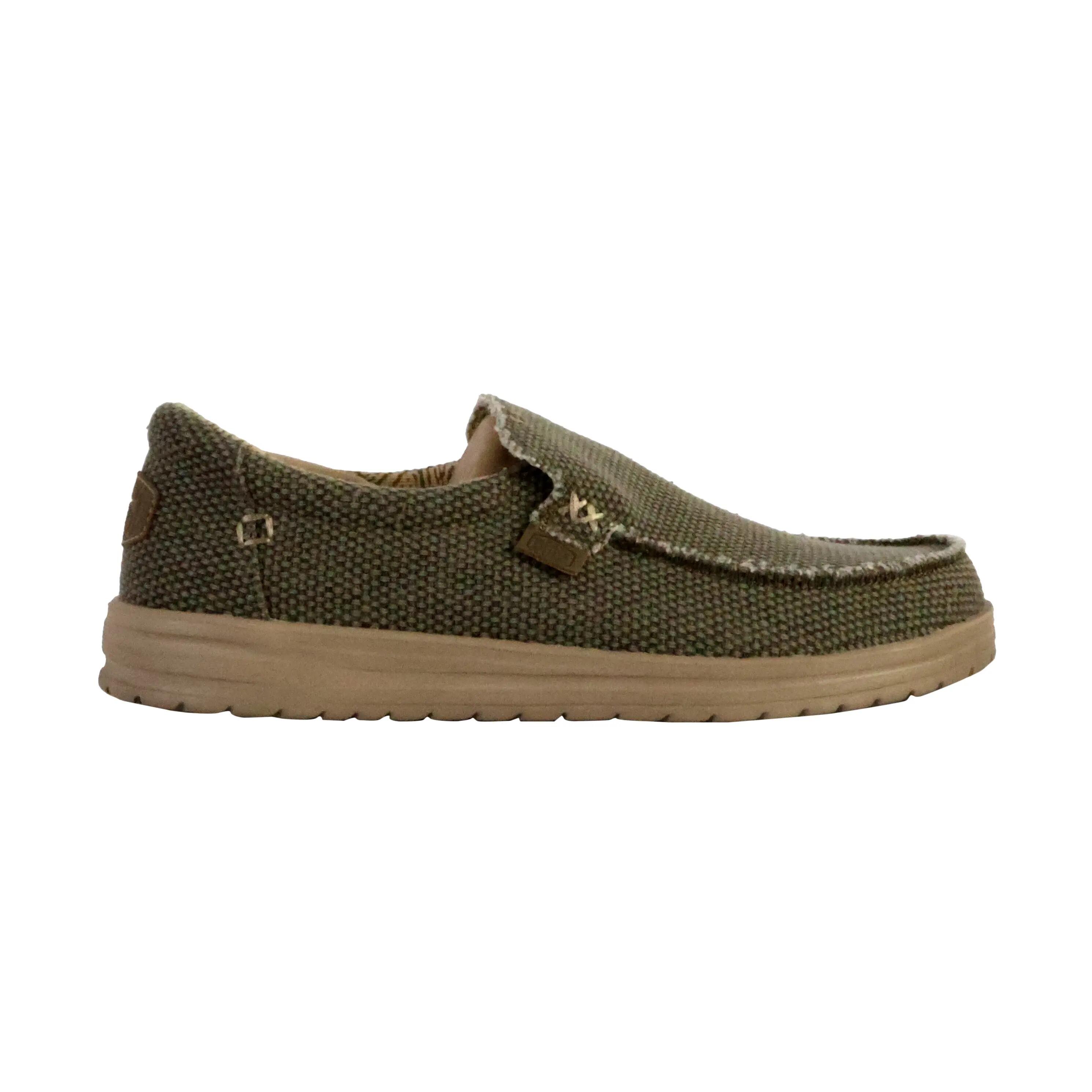 Schoenen - Vrije tijd - Heren - Mikka Braided - Slip-on, Easy-On - Olive Grey 2/5