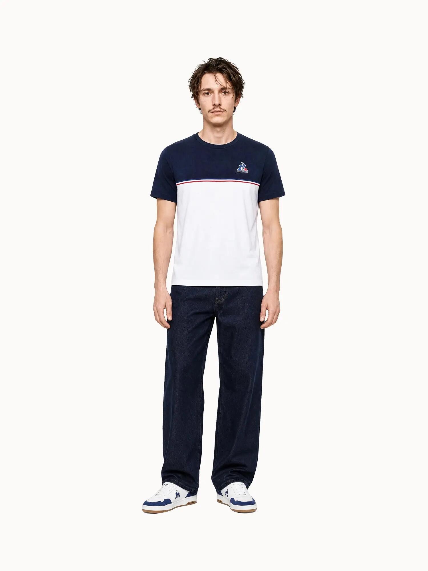 T-shirt en jersey de coton avec détail tricolore Tricolores 5/5