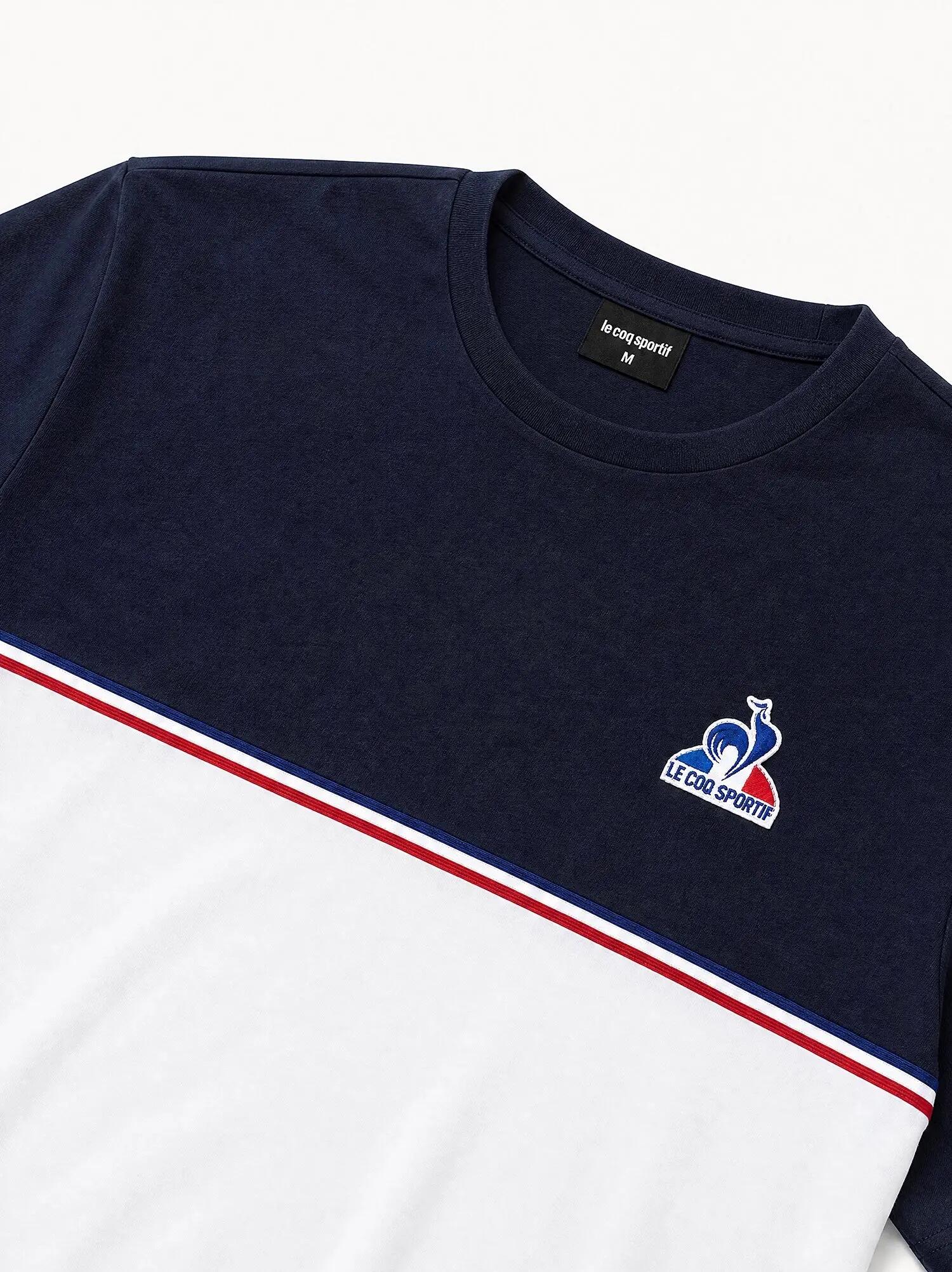 T-shirt en jersey de coton avec détail tricolore Tricolores 4/5