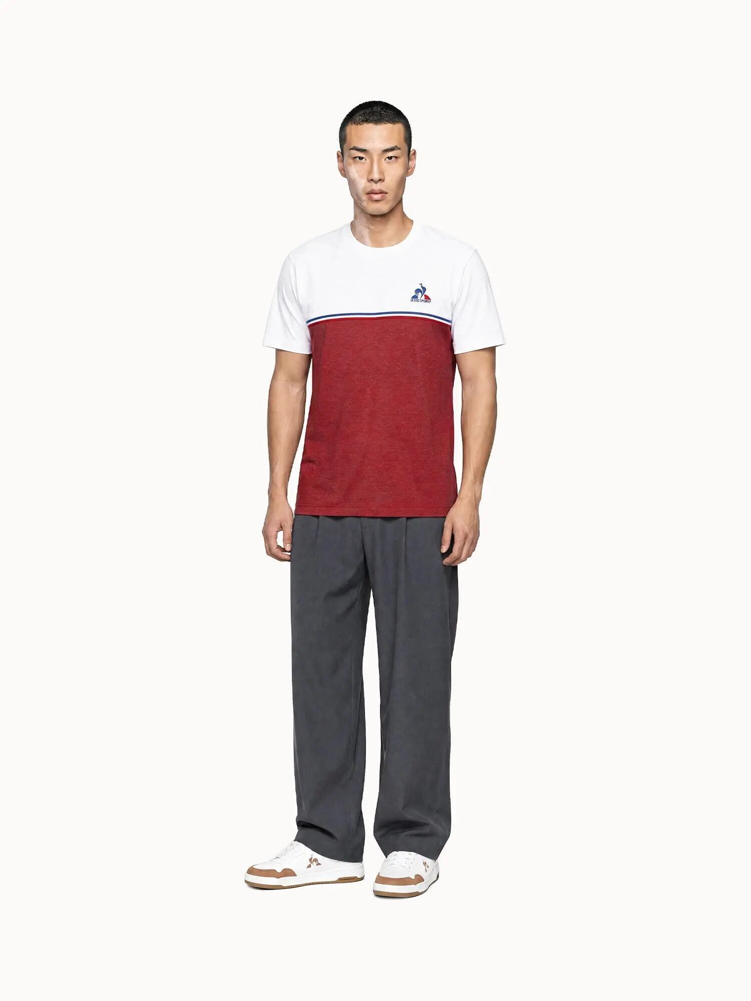 T-shirt en jersey de coton avec bande tricolore Tricolores 5/5