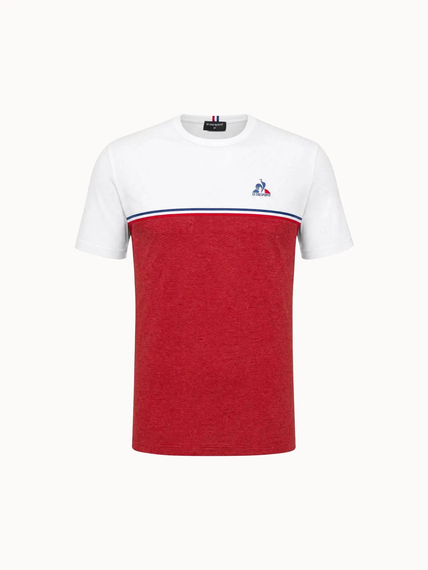 T-shirt en jersey de coton avec bande tricolore Tricolores 2/5