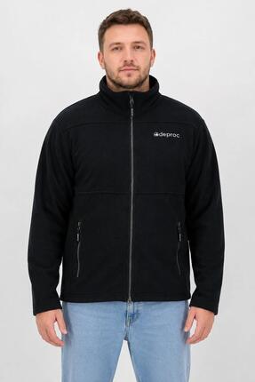 Herren - Strickfleecejacke - Stehkragen, Melange-Optik - SEWARD