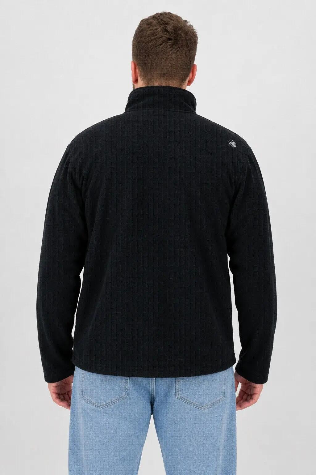 Herren - Strickfleecejacke - Stehkragen, Melange-Optik - SEWARD 3/5