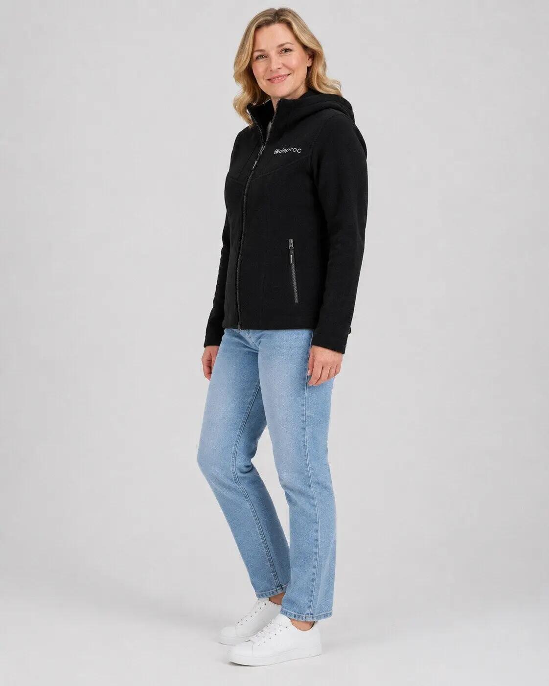 Damen - Strickfleecejacke - mit Kapuze, Melange-Optik - GLORY MAY 2/5