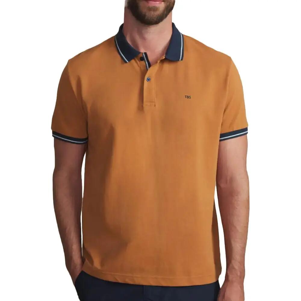 Men's TBS Navy Camel Polo Shirt