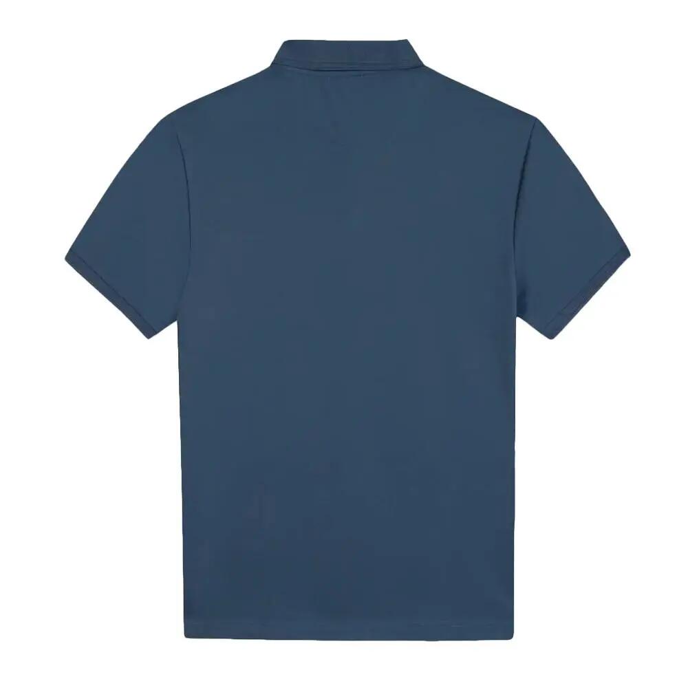 Polo - homme - manches courtes, coupe ajustée - timaopol - bleu 3/3