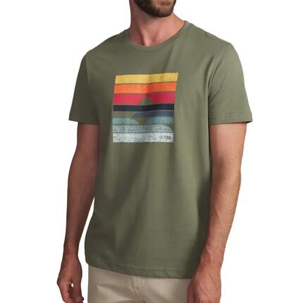 T-shirt - Sport - Hommes - Coupe ajustée, Col rond, KERANTEE - Blanc/ecru