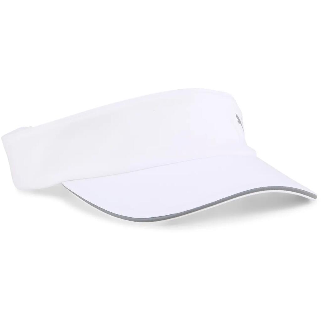 Cap Puma Running Visor, White, Unisex