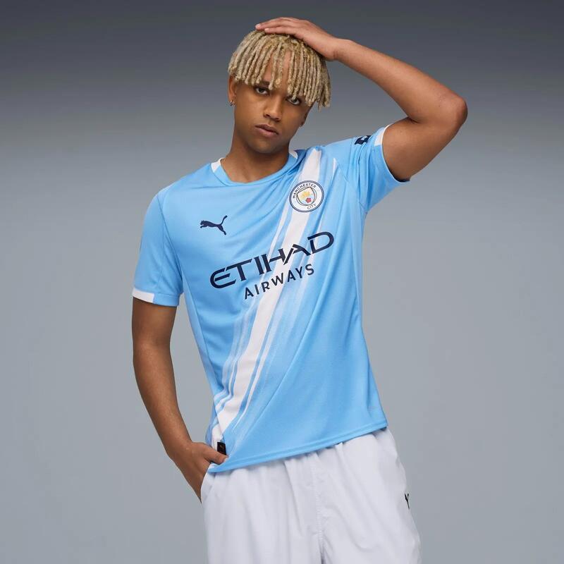 Tricou barbati Puma Mcfc Home Jersey Replica Team, Albastru