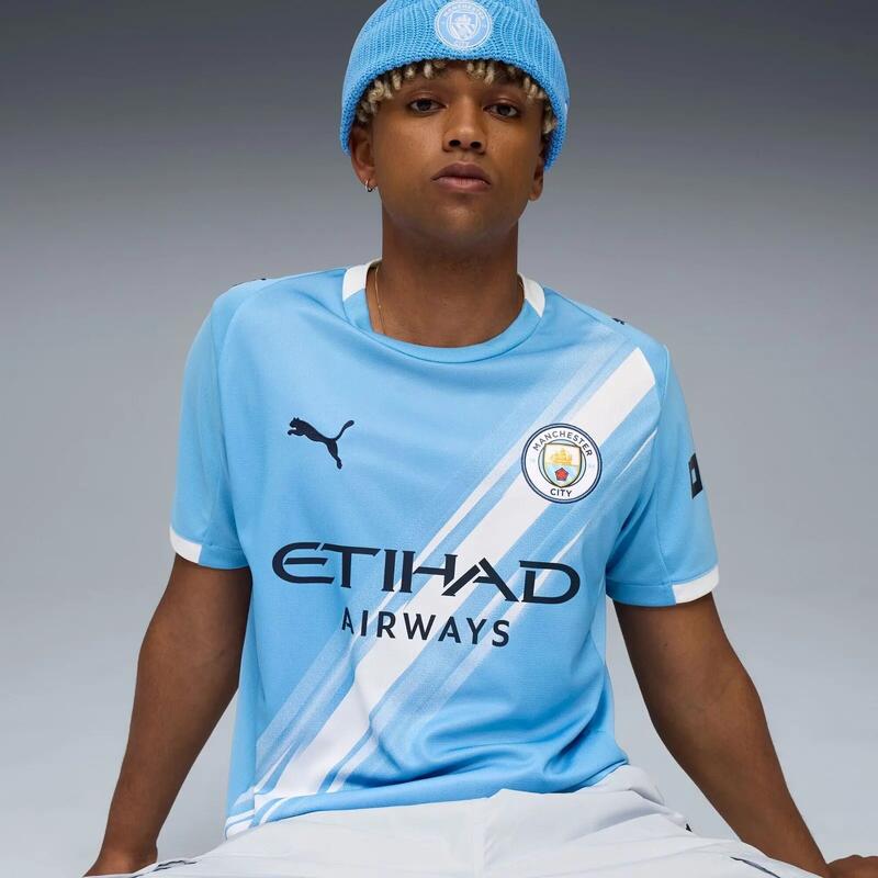 Tricou barbati Puma Mcfc Home Jersey Replica Team, Albastru